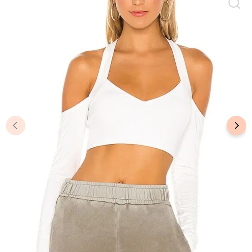 H:ours revolve Audrey Top in white XS. Worn once. From Revolve.